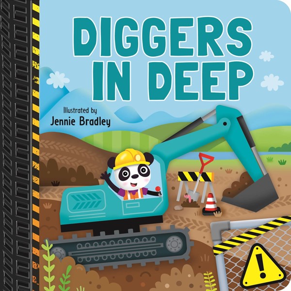 Tyre Tacks Board Book - Diggers in Deep