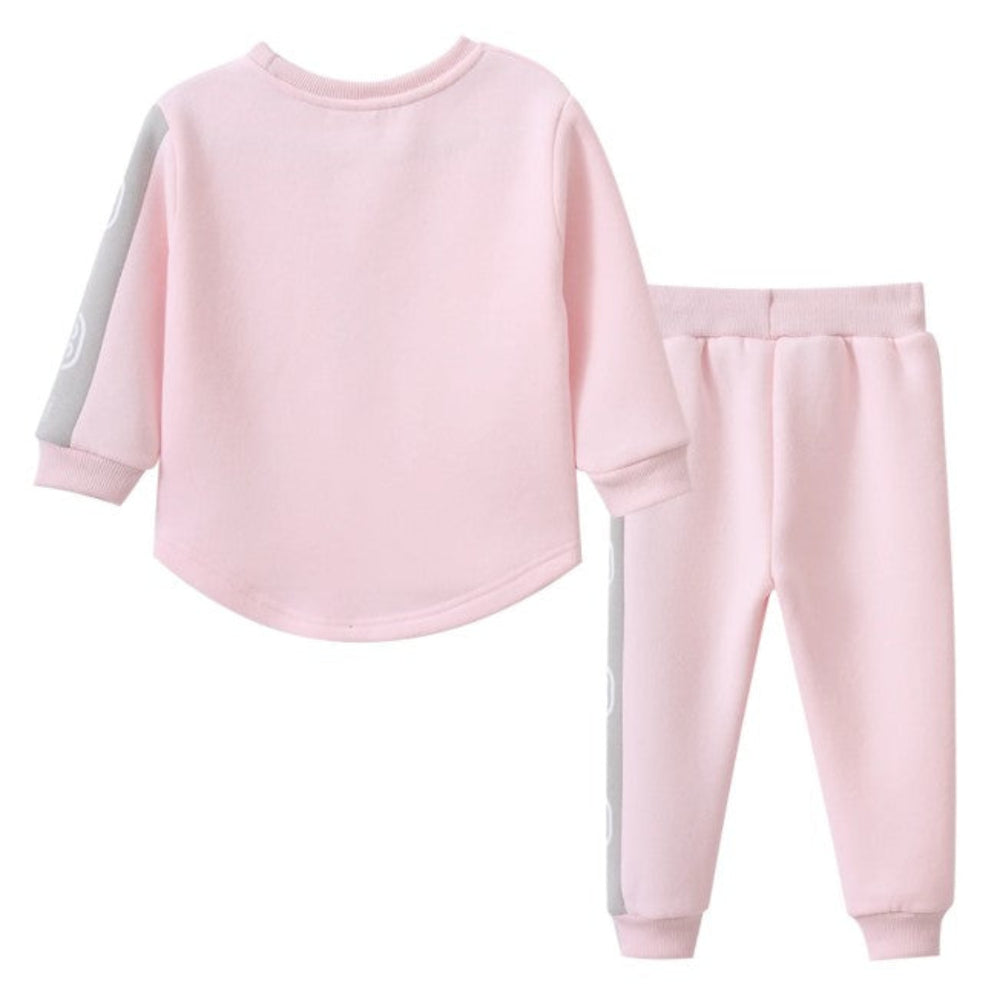 Cracked Soda Dolce Crew and Pant Set - Pink