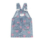 Huxbaby Dreamy Denim Hearts Pinafore
