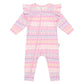 Huxbaby Emoji Rainbow Frill Romper