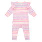 Huxbaby Emoji Rainbow Frill Romper