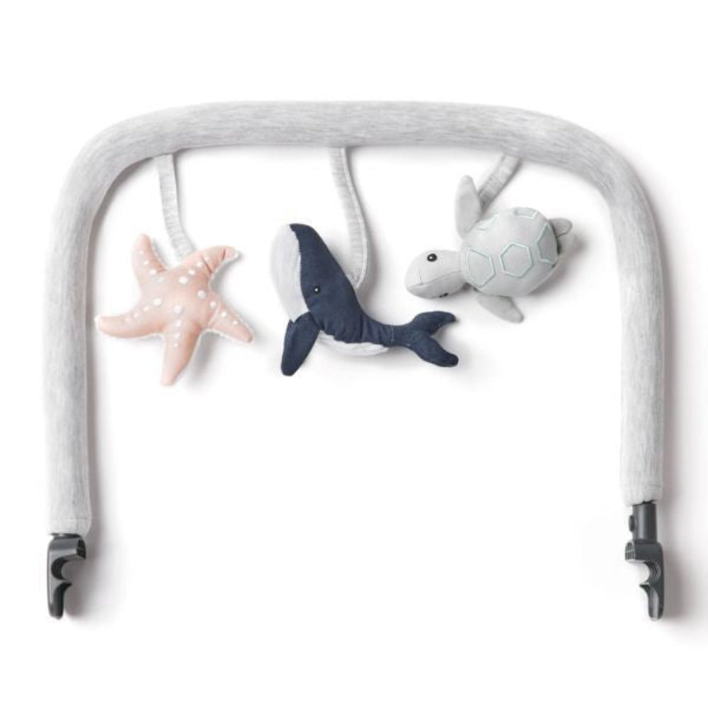 Ergobaby Evolve 3 in 1 Bouncer Ocean Wonder Toy Bar - Light Grey