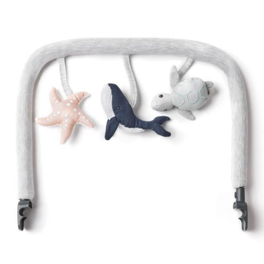 Ergobaby Evolve 3 in 1 Bouncer Ocean Wonder Toy Bar - Light Grey