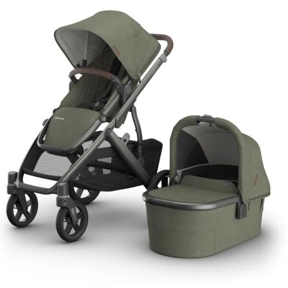 UPPAbaby VISTA V3 with Bassinet - Evelyn with BONUS Upper Adaptors and Bevvy Bag