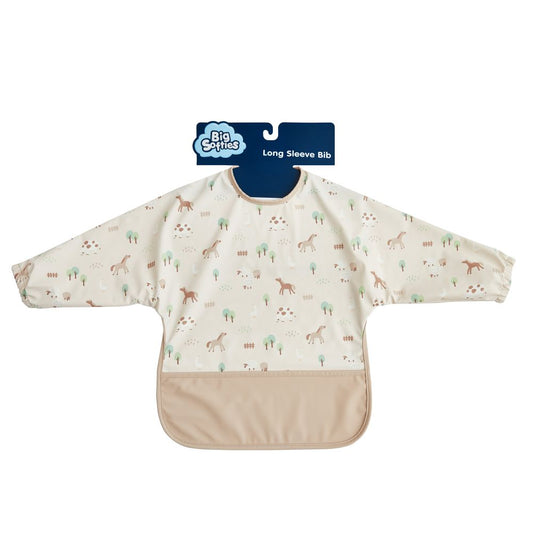 Big Softies Long Sleeve Bib - Farm