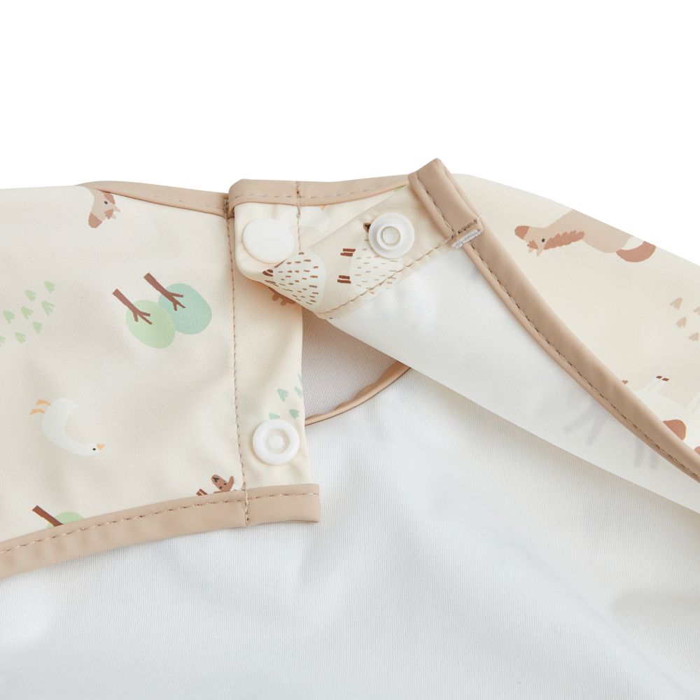 Big Softies Long Sleeve Bib - Farm