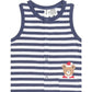Huxbaby Stripe Father Christmas Sleeveless Romper