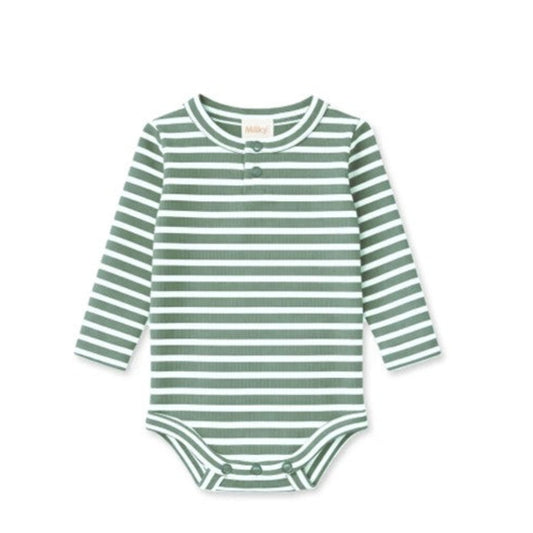 Milky Clothing Fern Stripe Bubbysuit