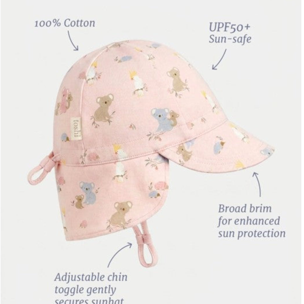 Toshi Flap Cap Arcadia - Gumnut Babies Blossom