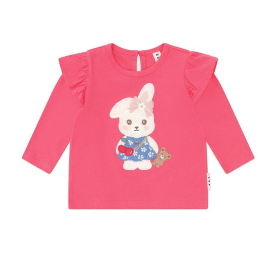 Huxbaby Flower Field Bunny Frill Top