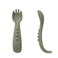 All4Ella Comfy Grip Silicone Forks - 2 pk - Olive