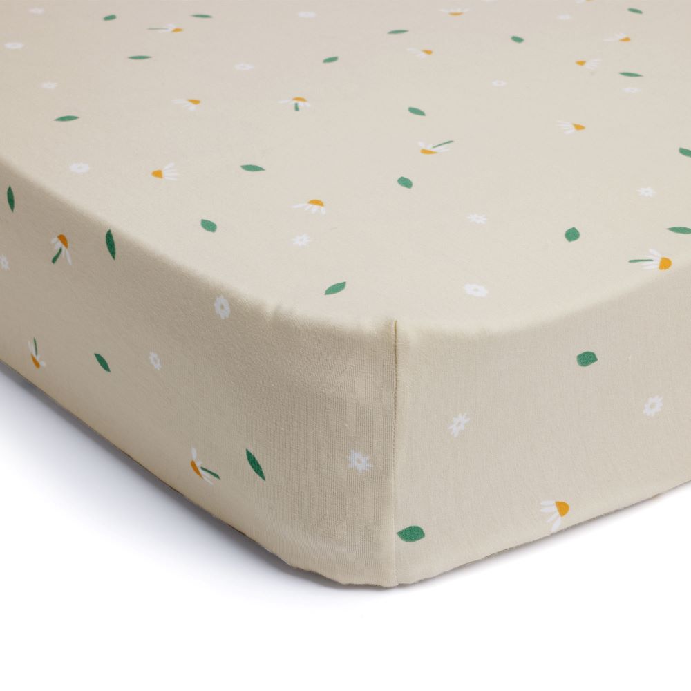 ErgoPouch 2 in 1 Waterproof Fitted Sheet - Co Sleeper - Daisy Sprinkle