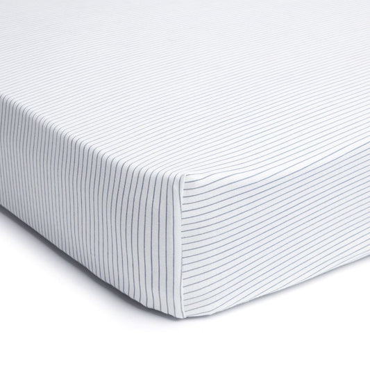 ErgoPouch 2 in 1 Waterproof Fitted Sheet - Cot - Midnight Stripe