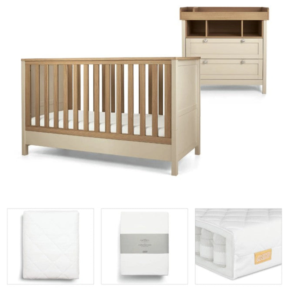 Mamas & Papas Harwell Cot Bundle - 5 pce - Cashmere