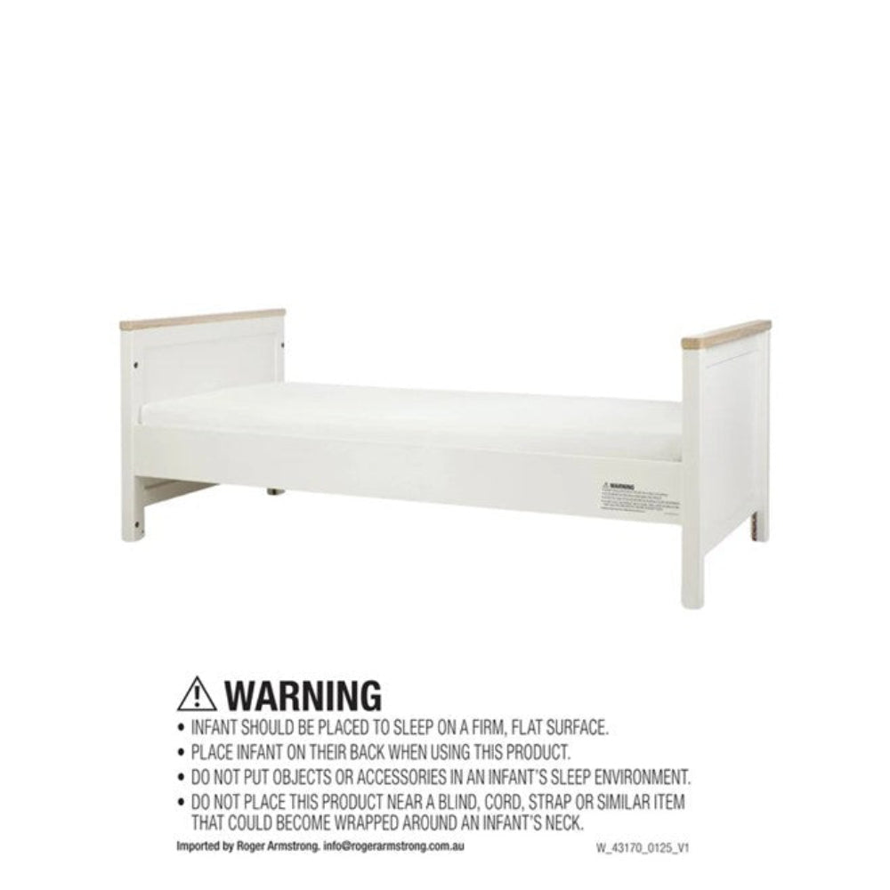 Mamas & Papas Harwell Cot Bundle - 4 pce - White/Natural