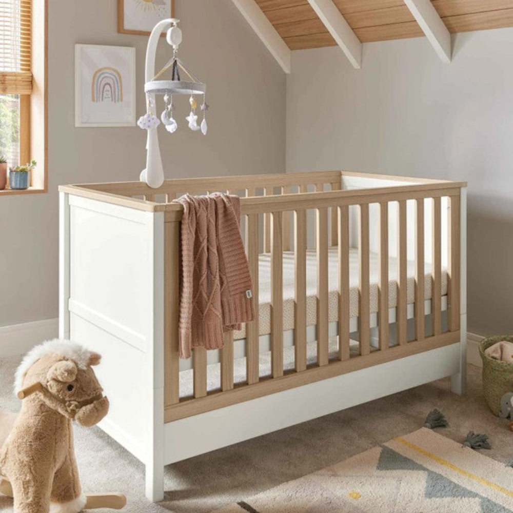 Mamas & Papas Harwell Cot Bundle - 5 pce - White/Natural