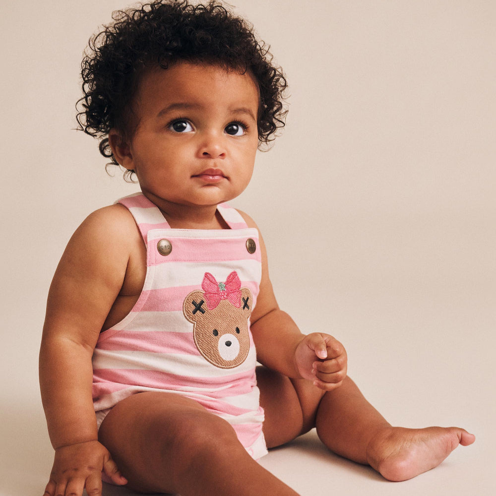 Huxbaby Strawberry Stripe Playsuit
