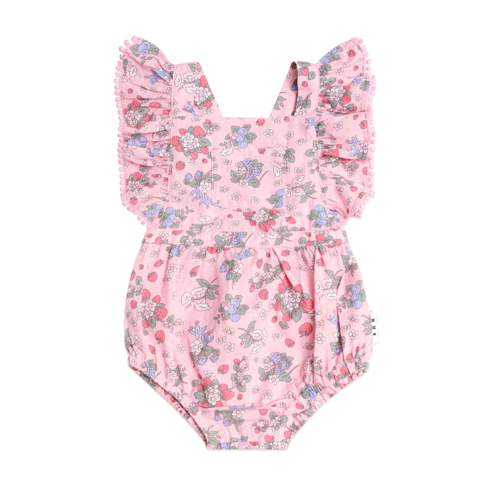 Huxbaby Strawberry Garden Playsuit