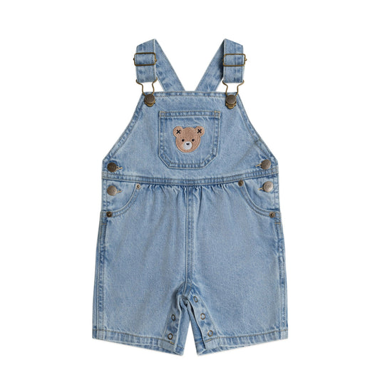 Huxbaby Dreamy Denim Short Overalls