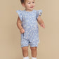 Huxbaby Bubble Romper Floral Lake