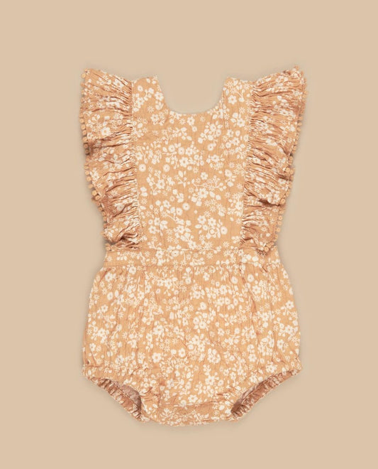 Huxbaby Floral Warm Glow Frill Playsuit