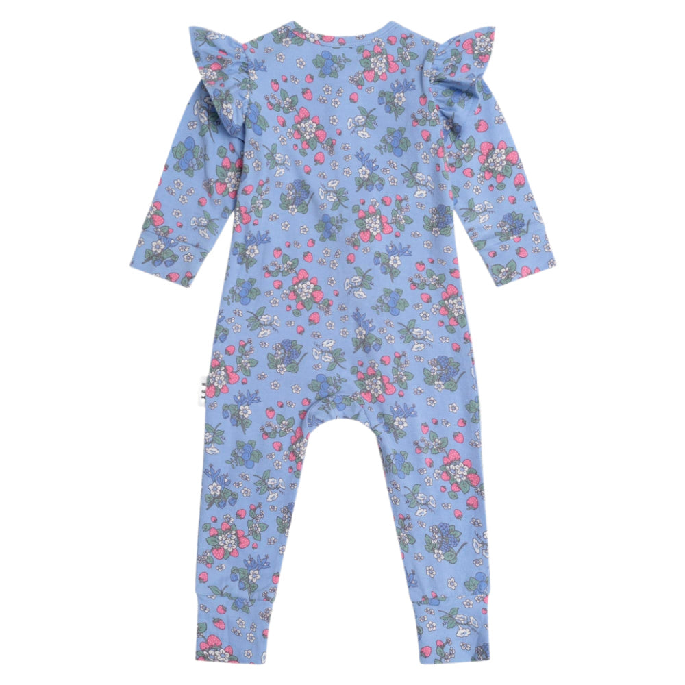 Huxbaby Strawberry Garden Zip Romper