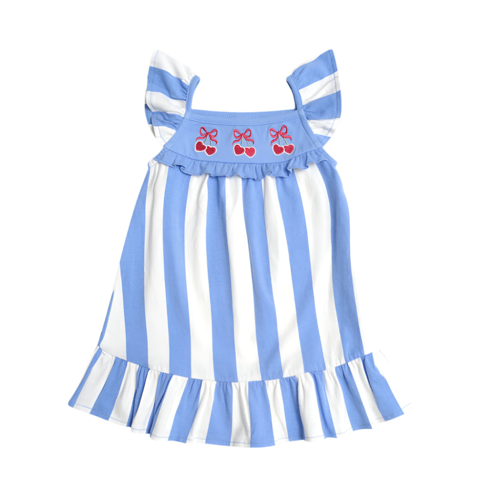 Huxbaby Seaside Cherry Stripe Dress