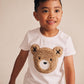 Huxbaby Furry Huxbear Crisp White Tee