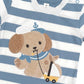 Huxbaby Sailor Pup Stripe T Shirt