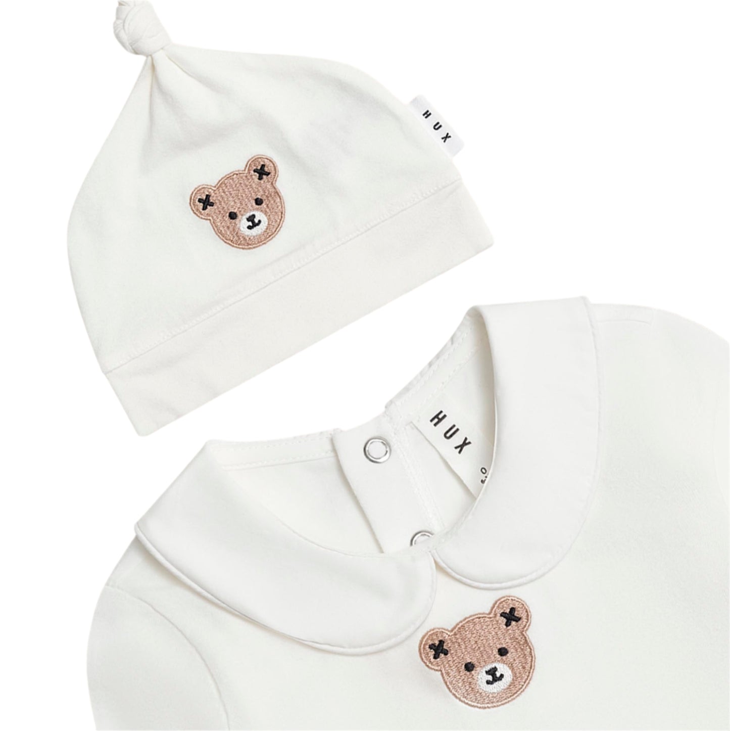 Huxbaby Babys First Outfit Romper & Hat