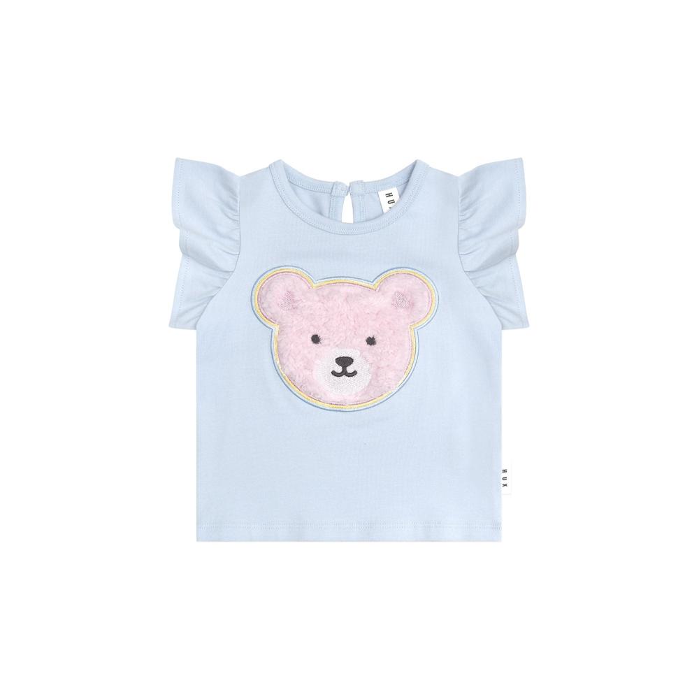 Huxbaby Heart Fur Bear Frill T Shirt