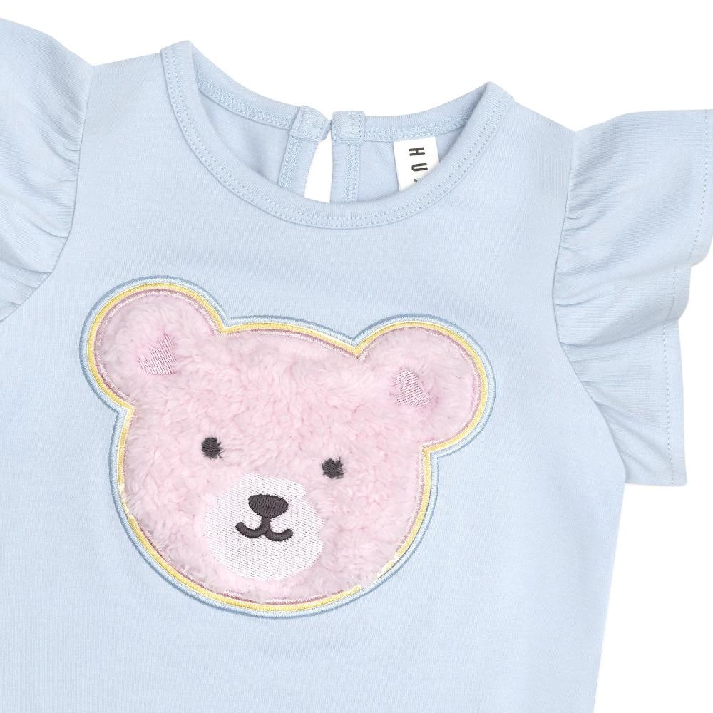 Huxbaby Heart Fur Bear Frill T Shirt