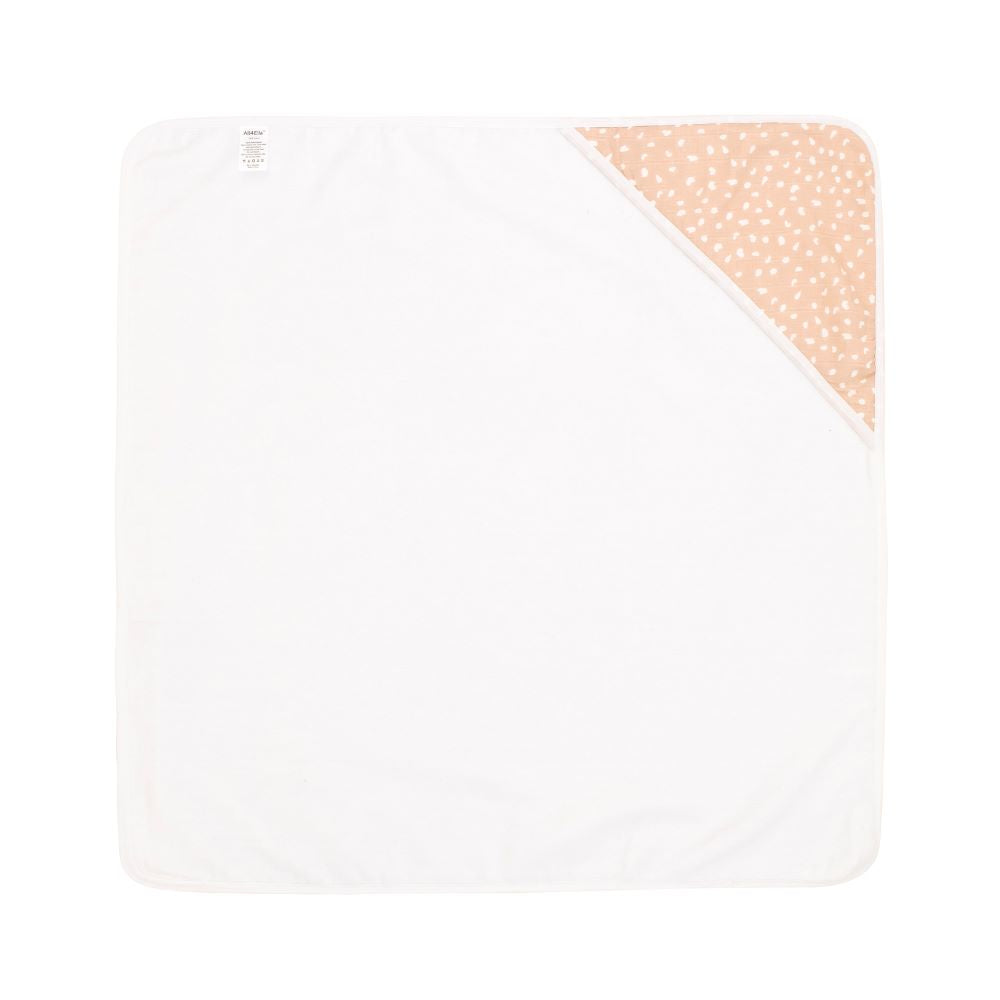 All4Ella Hooded Towel - Beige Dots