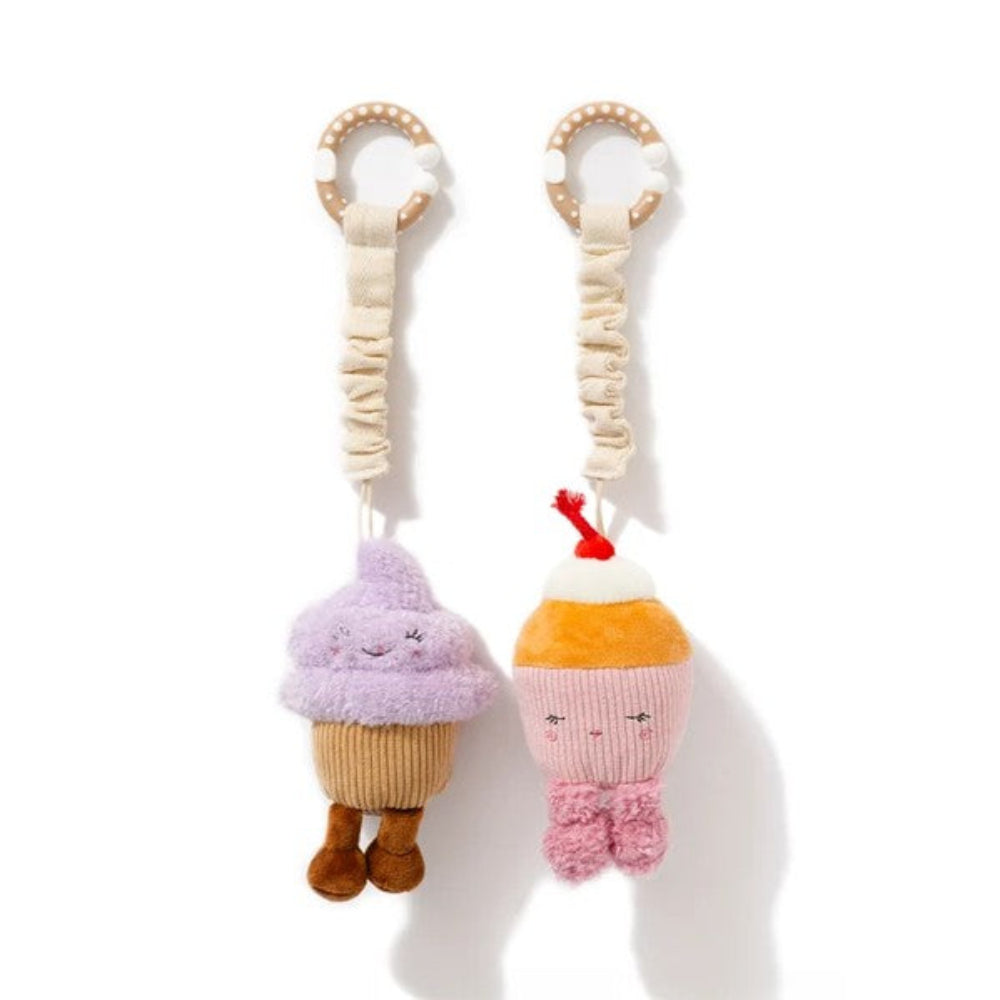 Living Textiles Stroller Toy 2pk Mini Market - Ice Cream and Cupcake