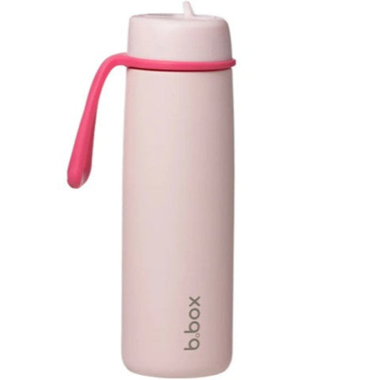 B.Box Insulated Flip Top Drink Bottle 690 ml - Pink Paradise