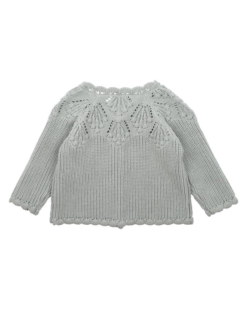 Bebe Pistachio Green Knitted Cardigan - Infants