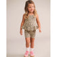 Huxbaby Leopard Peplum Tank Top - Animal