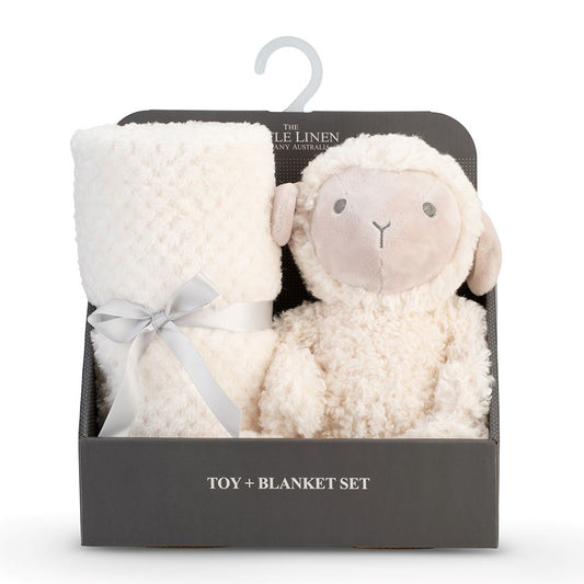 Little Linen Plush Toy and Blanket - Farmyard Lamb