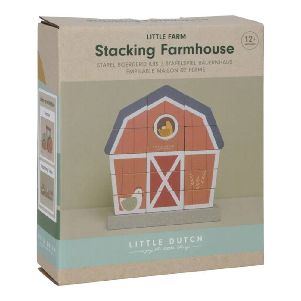 Little Dutch Little Farm Wooden Stacking Farmhouse