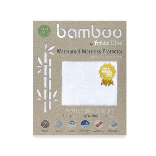 Bubba Blue Bamboo Mattress Protector - Lge Cot