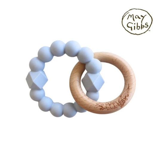 Jellystone May Gibbs Moon Teether - Soft Blue