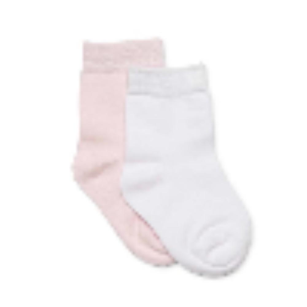 Marquise Socks 2 Pk Pink/White