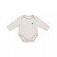 Love to Dream Merino Long Sleeve Bodysuit - Oatmeal Stripe