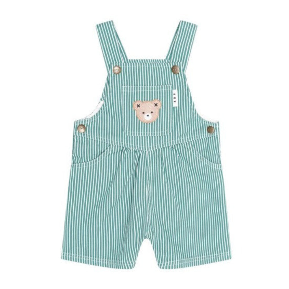 Huxbaby Mistletoe Stripe Shortall