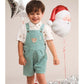 Huxbaby Mistletoe Stripe Shortall