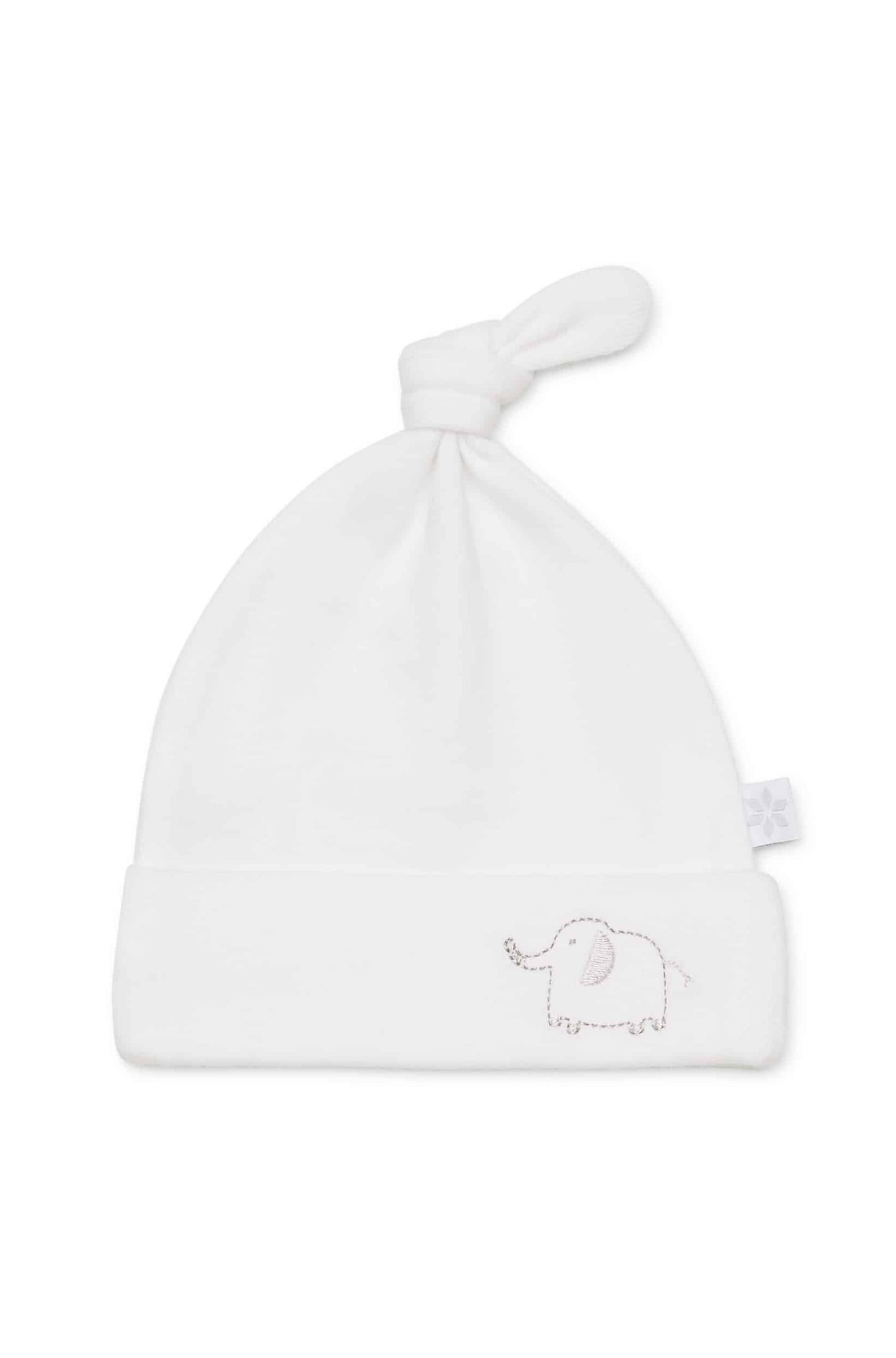 Marquise 2 pk Beanie Elephant - White -