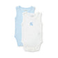 Marquise Sleeveless Bodysuit - 2 Pk Blue/White