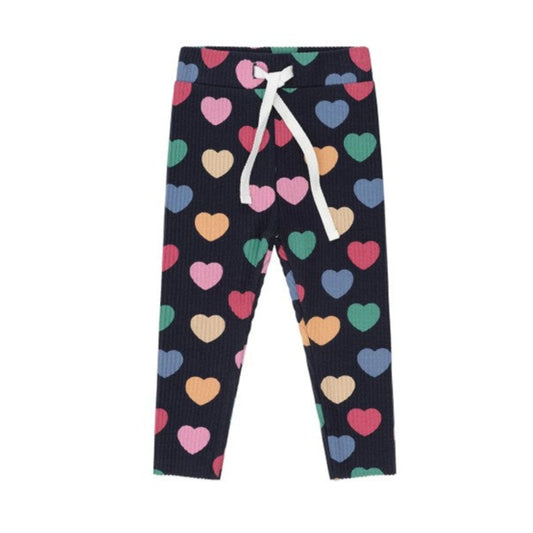Huxbaby Multi Hearts Rib Legging
