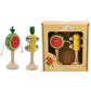 Kaper Kidz Wooden Fruit Musical Set - Watermelon and Pineapple