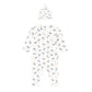 Huxbaby My First Hux Hearts and Bows Newborn Romper